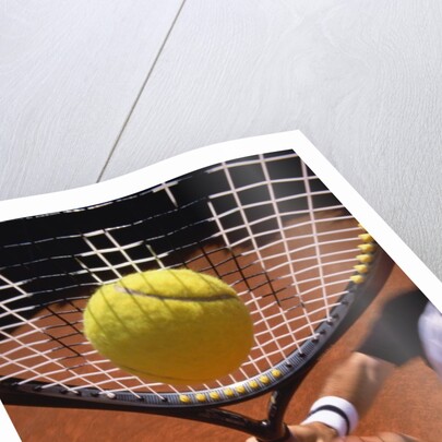 Man playing tennis by Anonymous