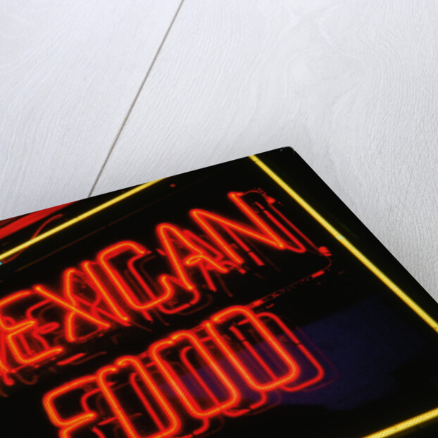 Mexican restaurant neon writing by Anonymous
