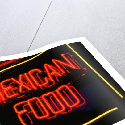Mexican restaurant neon writing by Anonymous
