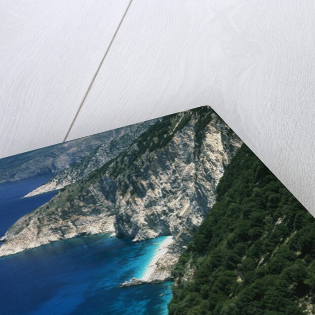 Steep coast on Kefalonia, Greece by Anonymous