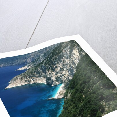 Steep coast on Kefalonia, Greece by Anonymous