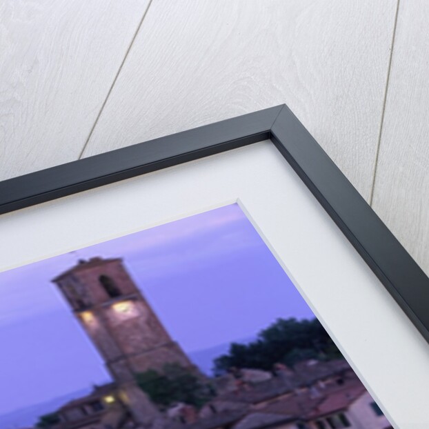 Anghiari at twilight, Vitaleta, Tuscany, Italy by Anonymous