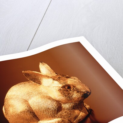 Golden Easter bunny by Anonymous