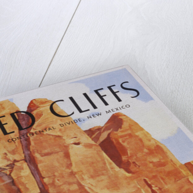 Red Cliffs Poster by Elms by Anonymous