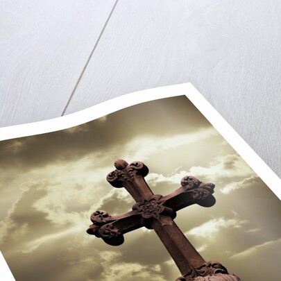 Sunbeams Backlighting Cross by Anonymous