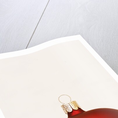 Red Christmas tree decorations by Anonymous