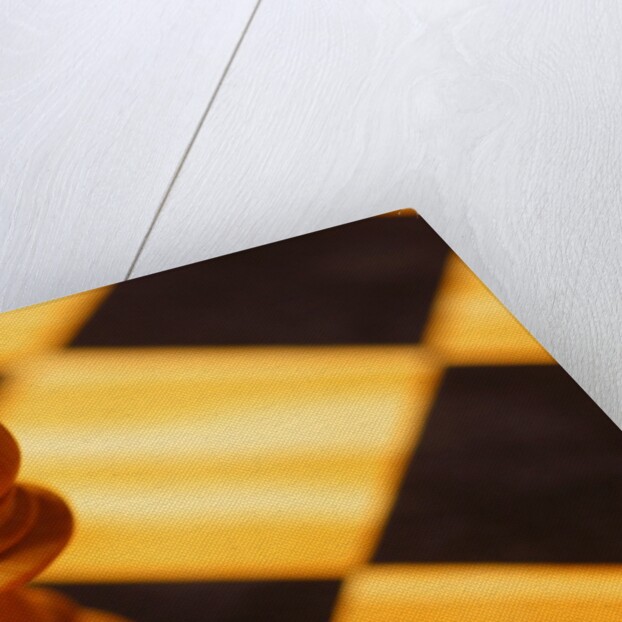 Pawn on chessboard by Anonymous