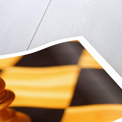 Pawn on chessboard by Anonymous