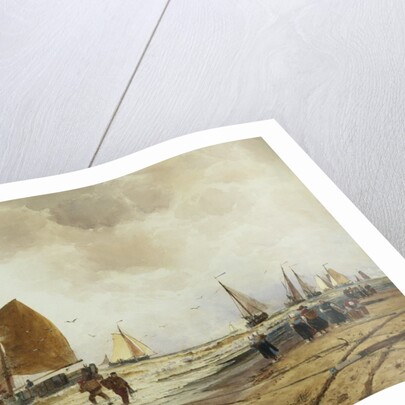 Beach at Schevingen, Holland by Thomas Hardy Bush