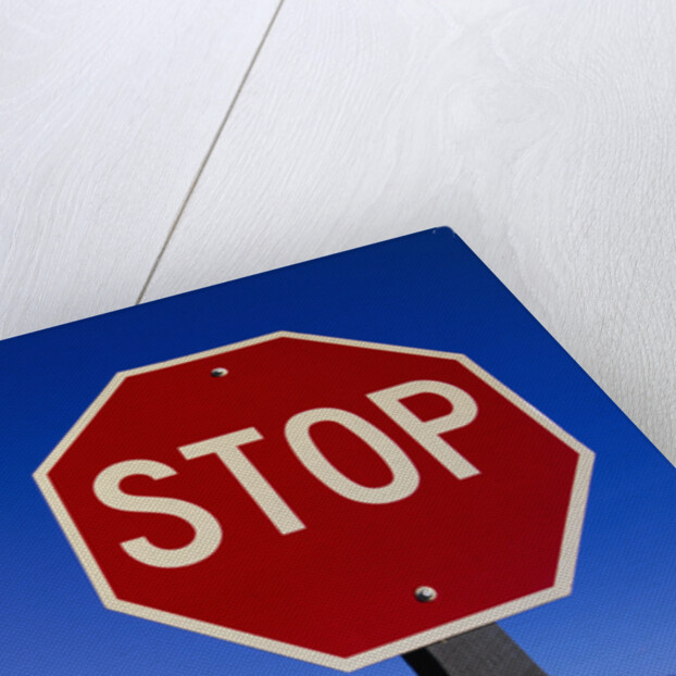 Stop Sign Near Teton Range, Wyoming by Anonymous