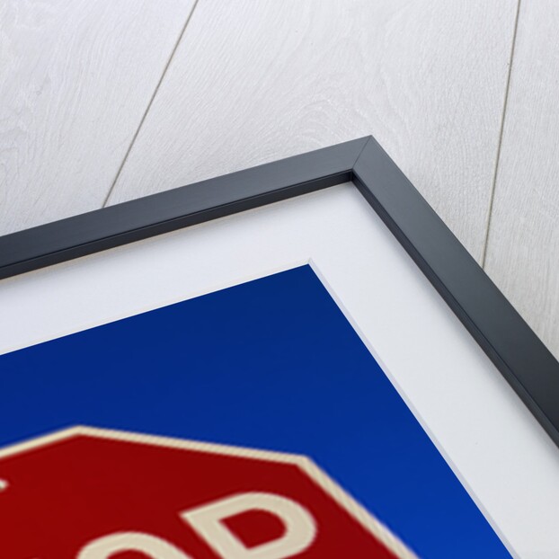 Stop Sign Near Teton Range, Wyoming by Anonymous