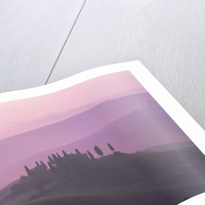 House at dawn in the Tuscany by Anonymous