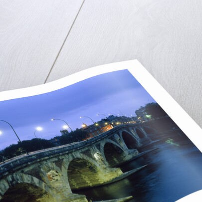 GEOGRAPHY & TRAVEL EUROPE FRANCE ALBI ARCHITECTURE BRIDGE BOW ARCH BRIDGE RIVER WATER Illumin by Anonymous