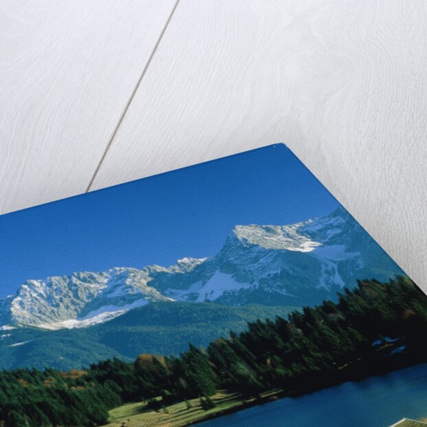 Lake 'Geroldsee' and the so called 'Karwendel' mountains by Anonymous