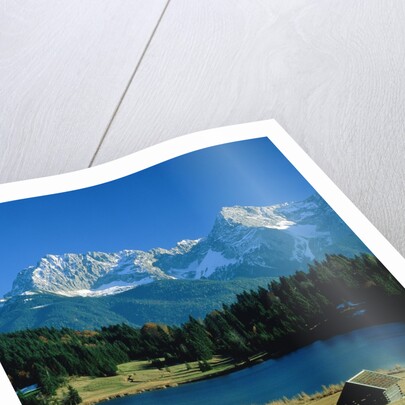 Lake 'Geroldsee' and the so called 'Karwendel' mountains by Anonymous