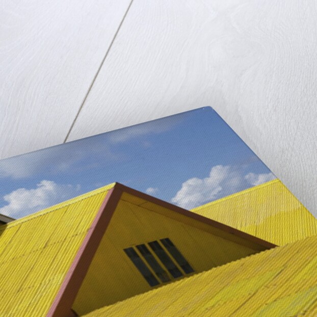 Detail view of a yellow rooftop by Anonymous