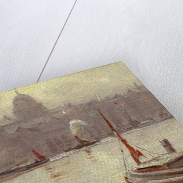 St. Paul's Cathedral and River Thames, London, England by George Hyde-Pownall