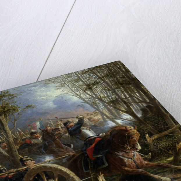 The Charge of the French Cuirassiers at Reichshof by Adolphe Yvon