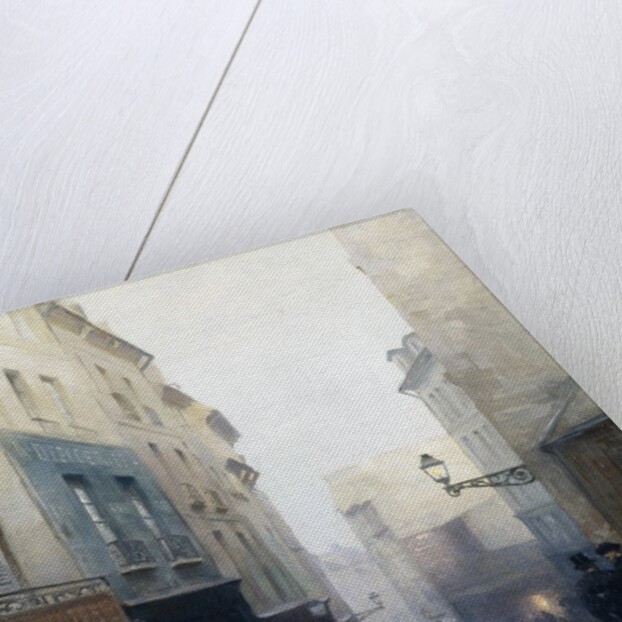 A Street Market, Paris, France by Victor Gabriel Gilbert