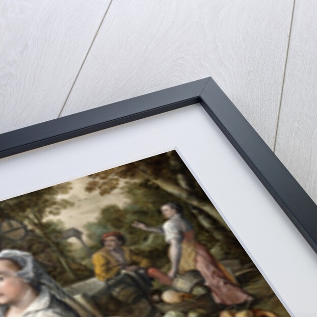 The Four Elements: A Greengrocer's Stall with the Flight into Egypt Beyond by Joachim Beuckelaer