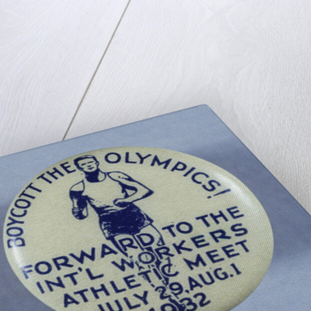 Olympic Boycott Pin by Anonymous