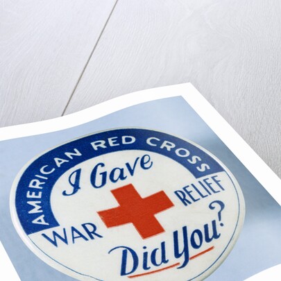 American Red Cross Button by Anonymous