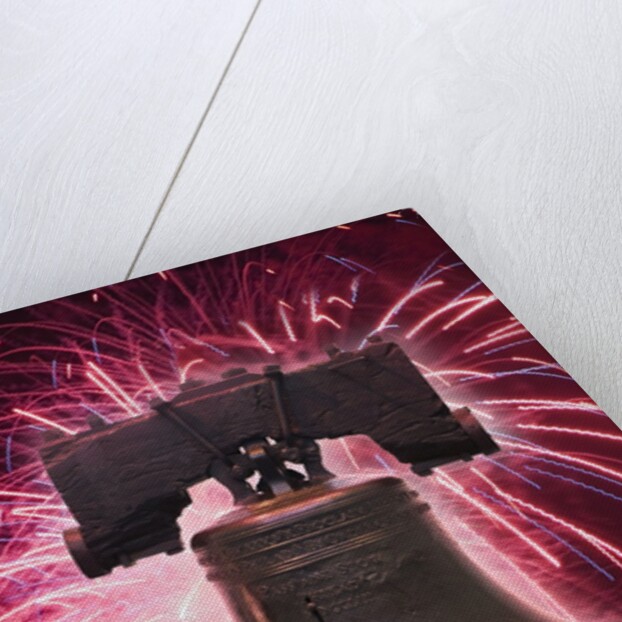 The Liberty Bell and Fireworks by Anonymous