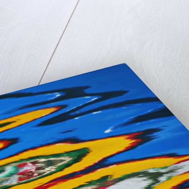 Colors Reflected in Ripples in Canal by Anonymous