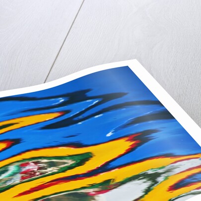 Colors Reflected in Ripples in Canal by Anonymous