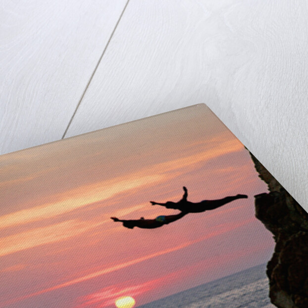 Acapulco Cliff Divers at Sunset by Anonymous