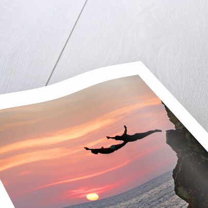 Acapulco Cliff Divers at Sunset by Anonymous