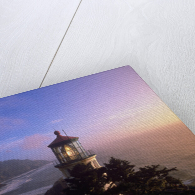 Sunset at Heceta Head Lighthouse in Oregon by Anonymous