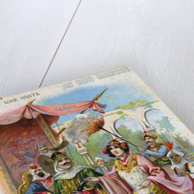 Illustration of Courtly Figures from Aladdin or the Marvelous Lamp by Anonymous