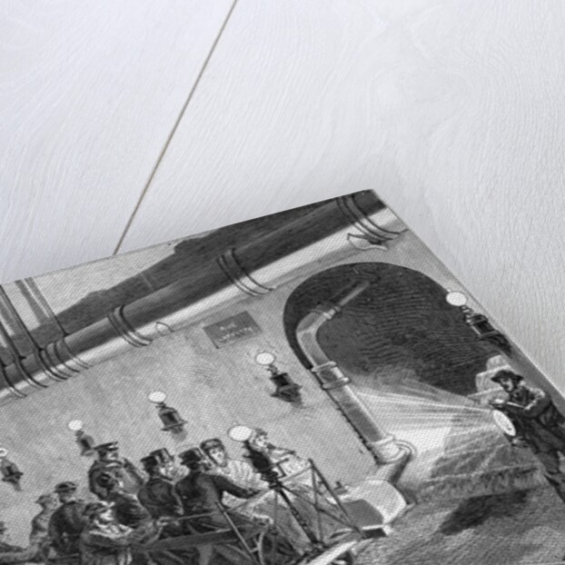 The Sewers of Paris - The Wagon Illustration by Jules Pelcoq