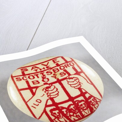 Save The Scottsboro Boys Button by Anonymous