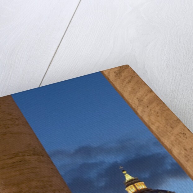 St.Peter's Basilica, The Vatican, with columns in the foreground, Rome, Italy by Anonymous