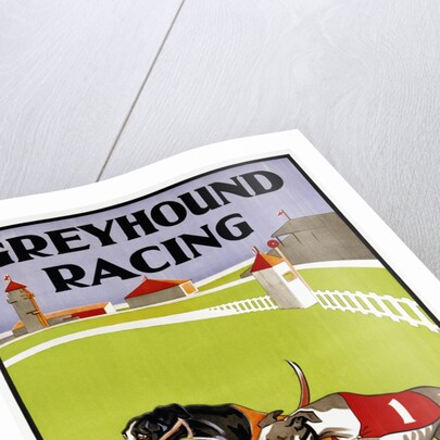 Greyhound Racing Poster by Anonymous