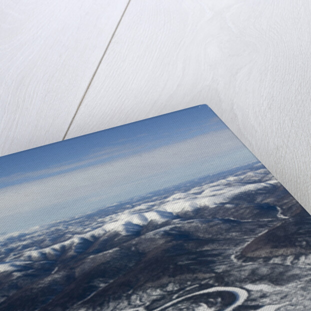 Frozen River and Snow-Covered Hills by Anonymous