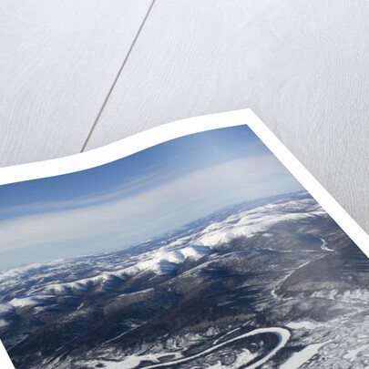 Frozen River and Snow-Covered Hills by Anonymous