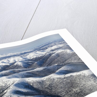 Winter Snow Covers Mountains in Alaska by Anonymous