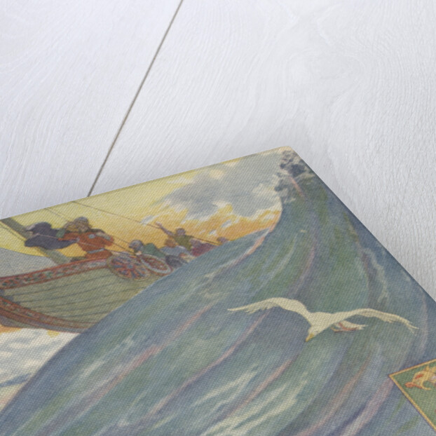 Book Illustration of Vikings at Sea by E. Boyd Smith