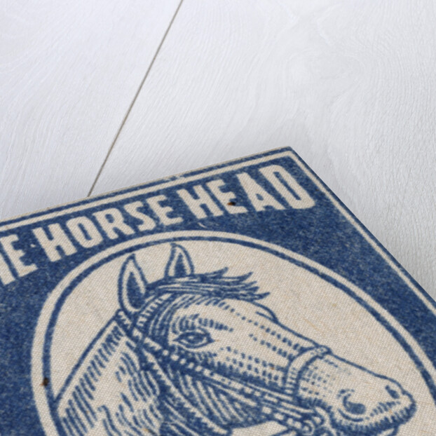 The Horse Head Indian Matchbox Label by Anonymous