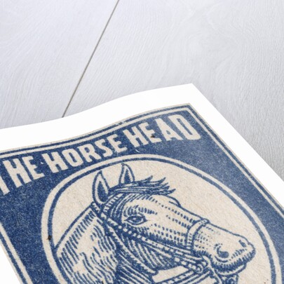 The Horse Head Indian Matchbox Label by Anonymous