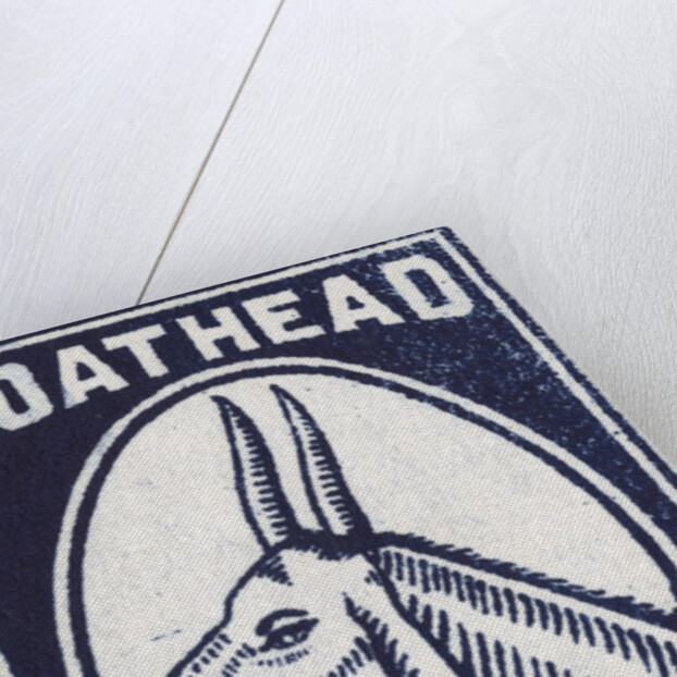Goat Head Indian Matchbox Label by Anonymous