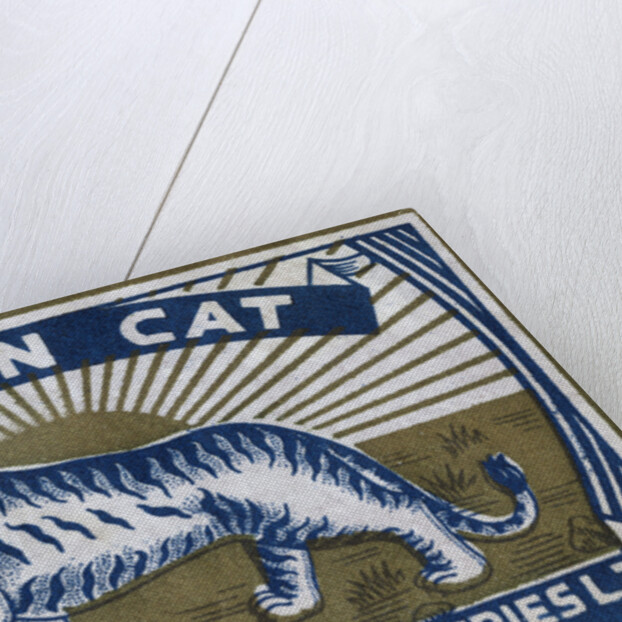 Indian Cat Indian Matchbox Label by Anonymous