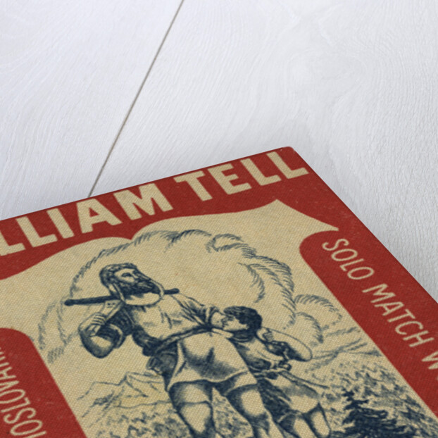 Czech Matchbox Label with William Tell and His Son by Anonymous