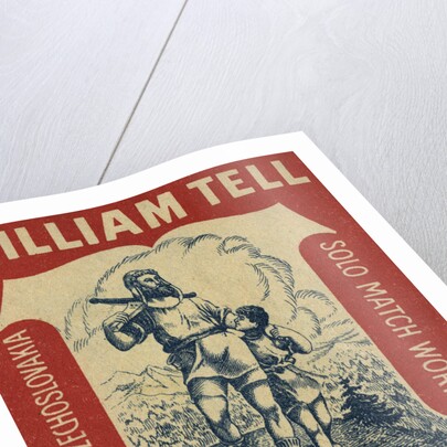 Czech Matchbox Label with William Tell and His Son by Anonymous