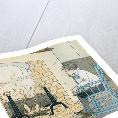 Illustration of a Boy in a Rocking Chair by Kate L. Deal