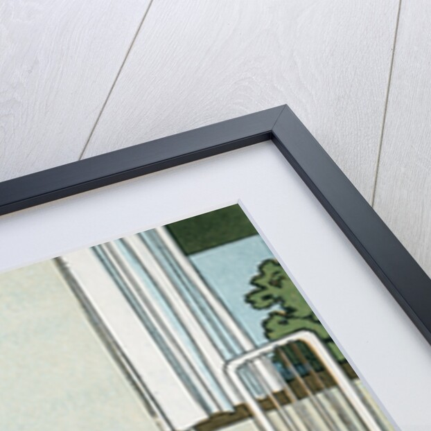 Illustration of a Priest Talking to a Sick Child by L. Kate Deal