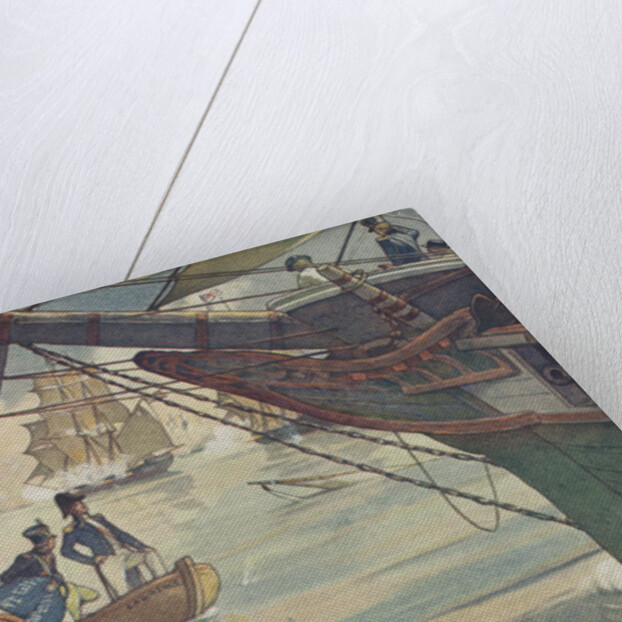 Book Illustration of the Battle of Lake Erie by E. Boyd Smith